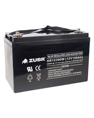 ZUBR HR 12390W (12V, 110Ah). Аккумулятор герметичный свинцово-кислотный. ZUBR в Камышине