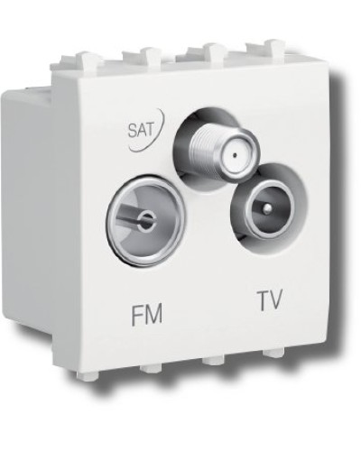 Розетка TV-FM-SAT Avanti 1 модуль черный квадрат (4402532): Розетка TV-FM-SAT в Камышине
