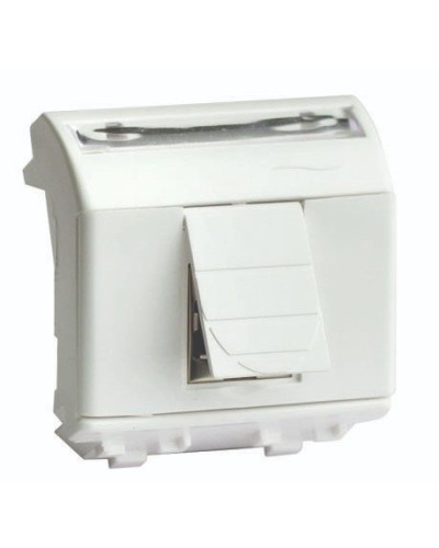 Розетка RJ-45 Brava 2 модуля слоновая кость (75450S): Розетка компьютерная с двумя разъёмами в Камышине