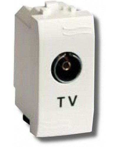 Розетка TV проходная Brava 1 модуль слоновая кость (75581S): Розетка TV в Камышине