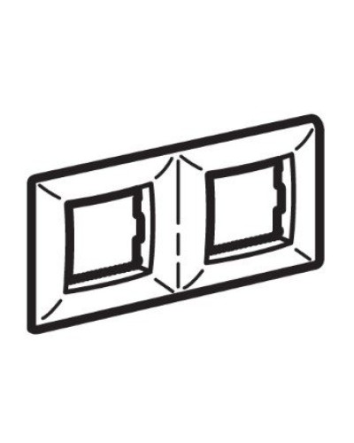Рамка на 2+2 модуля (двухместная), слоновая кость (75012O): Рамка двухместная, Brava в Камышине