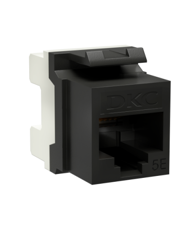 Модуль Keystone RJ45 CAT5E, 180 градусов, черный (RNK5EU180BK): Модуль неэкранированный в Камышине