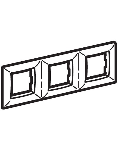 Рамка на 2+2+2 модуля (трехместная), слон. кость (75013O): Рамка трехместная, Brava в Камышине