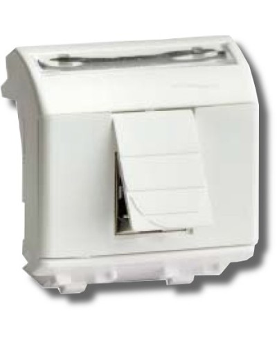 Розетка RJ-45 Brava 2 модуля белая (76450B): Розетка компьютерная с двумя разъёмами в Камышине