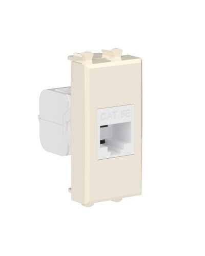 Розетка RJ-45, кат.5E, Avanti, 1 модуль, ванильная дымка (4405661): Розетка компьютерная модульная в Камышине