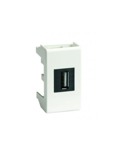 Розетка USB 2.0 Brava 1 модуль слоновая кость (75200S): Розетка USB в Камышине
