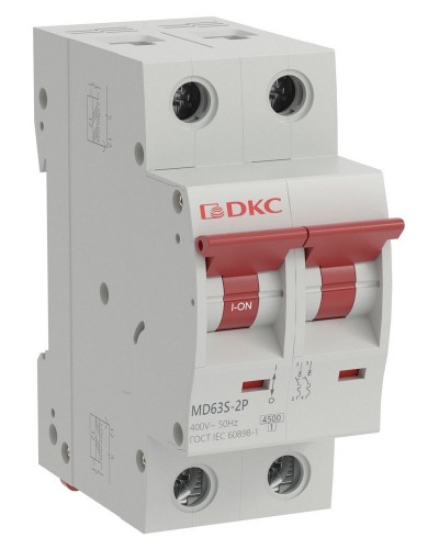 YON max MD63S 2P 6А 4,5кА C (MD63S-2PC6). Автоматический выключатель. ДКС в Камышине