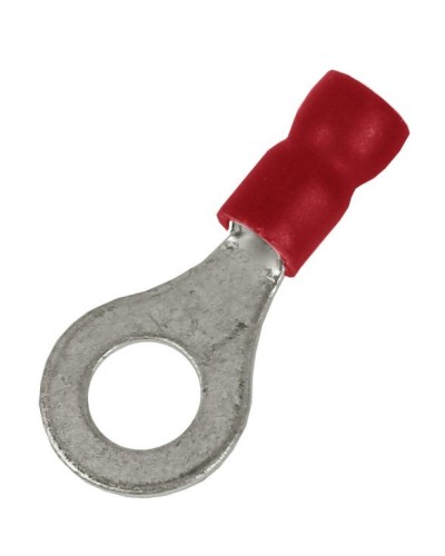 Наконечник НКИ 0,25-1,5 М4 (D4,3мм) с отверстием под винт (100 шт) (2A4P-EE-PVC). Наконечник с отверстием под винт и изолированным фланцем ПВХ. ДКС в Камышине