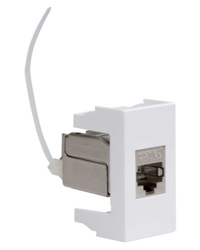 Розетка RJ-45 Viva 1 модуль кат.6A белая (45078). Розетка компьютерная экранированная с одним разъёмом. ДКС в Камышине