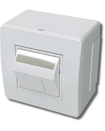 Коробка в сборе с 1 розеткой RJ45, кат.5е, белая (10665): Коробка в сборе в Камышине