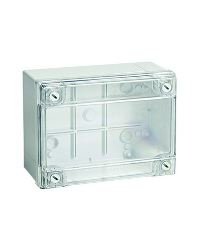 Коробка ответвительная с гладкими стенками, IP56, 380х300х120 (54420). Коробка ответвительная с гладкими стенками и прозрачной крышкой. ДКС в Камышине