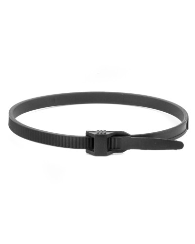 Хомут 9х300 P6.6 черный (100шт) (26502SR). Хомут с плоским замком. ДКС в Камышине
