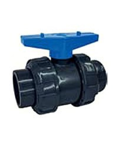 Ecoplast кран шаровый d25 (уплотнение TPV, остальное EPDM) с муфтовым окончанием (49447). Кран шаровый. Экопласт в Камышине
