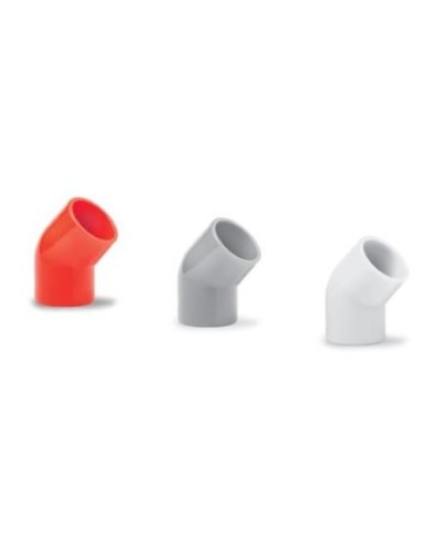 Ecoplast поворот 45гр., для аспирационной системы D25, АБС, красный (10 шт) (49225-10). Поворот для аспирационной системы. Экопласт в Камышине