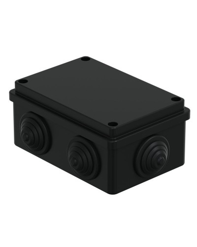 Коробка JBS120 120х80х50, 6 вых., IP55, черная (44008BL-1). Коробка монтажная. Экопласт в Камышине