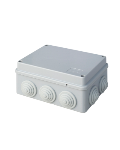 Коробка JBS150 150х110х70, 10 вых., 8P (0,15...2,5мм²) серая (43019HF-GR). Коробка монтажная, огнестойкая, без галогена. Экопласт в Камышине