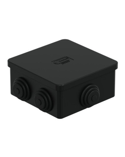 Коробка JBS080 85х85х50, 6 вых., IP44, чёрная (44066BL-1). Коробка монтажная. Экопласт в Камышине