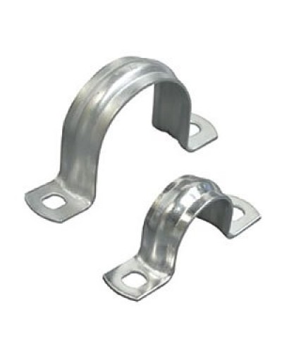 Скоба двухлапковая D50 с двумя отверстиями (50шт) (43650-50): Скоба оцинкованная в Камышине