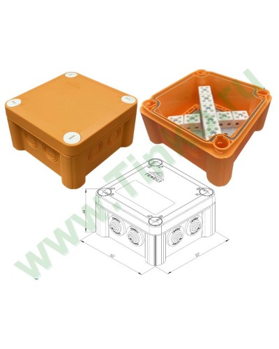 КМ-О-1212(П)(18к)-IP55: Коробка монтажная огнестойкая в Камышине