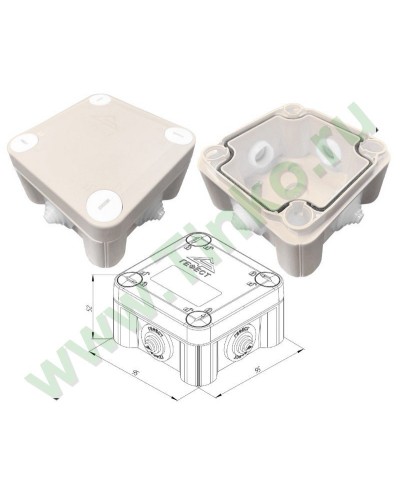 КМ-1010(П)-IP55. Коробка монтажная. Гефест в Камышине