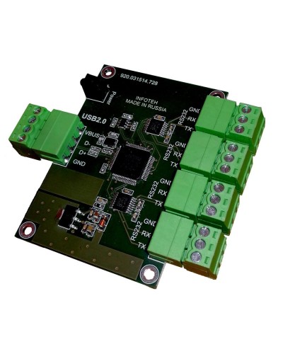 AVT-USB/4RS232. Промышленный преобразователь USB в RS-232. Инфотех в Камышине