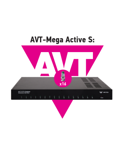 AVT-Mega Active S. 16-ти канальный комплект для передачи AHD/CVI/TVI 5Mp/4Mp/1080p. Инфотех в Камышине