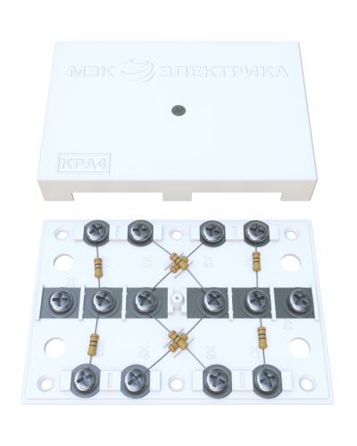 KRA-4 75 Om white (MEC42101). Коробка на 4 абонента. МЭК-Электрика в Камышине