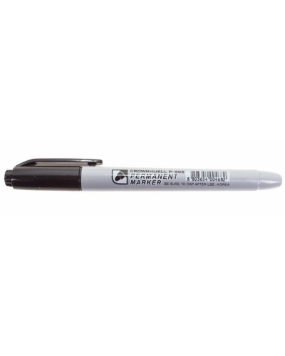 Маркер перманентный Crown «Multi Marker Slim» 2 мм, черный, пулевидный (08-8201): Ручка для маркировки в Камышине