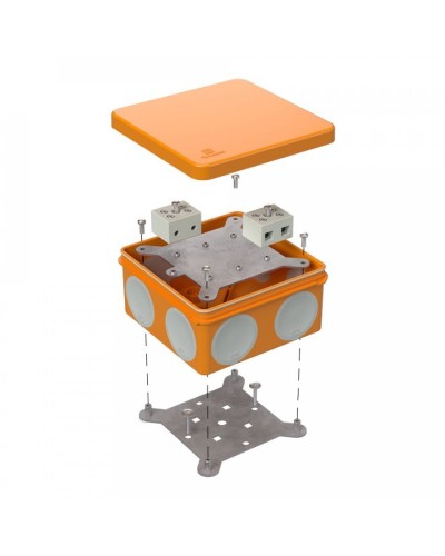 Коробка огнестойкая 60-0300-FR6.0-4 Е15-Е120 100х100х50. Коробка огнестойкая для открытой установки. Промрукав в Камышине