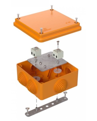 Коробка огнестойкая 100х100х50 (40-0300-FR6.0-4). Коробка огнестойкая для открытой установки. Промрукав в Камышине