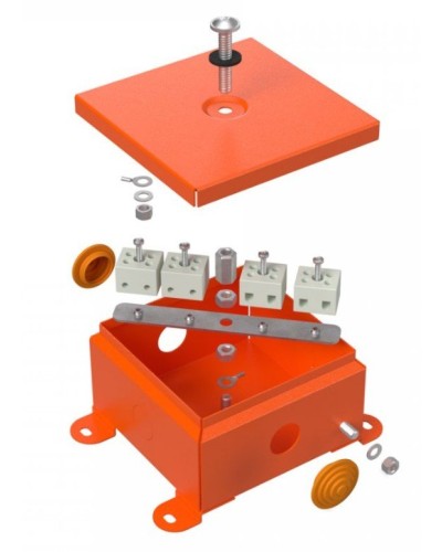 Коробка металлическая огнестойкая 110х110х65 (70-0360-FR2.5-4). Коробка металлическая огнестойкая. Промрукав в Камышине