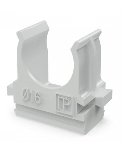 Крепеж-клипса для труб АБС-пластик в п/э D16 (100 шт) (PR.02616). Крепление для труб ПВХ. Промрукав в Камышине