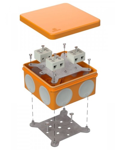 Коробка огнестойкая 100х100х50 (60-0300-FR10.0-6). Коробка огнестойкая для открытой установки. Промрукав в Камышине