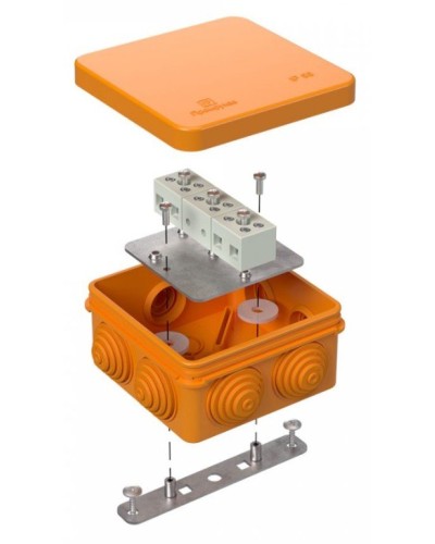 Коробка огнестойкая 80х80х40 (40-0210-FR1.5-6). Коробка огнестойкая для открытой установки. Промрукав в Камышине