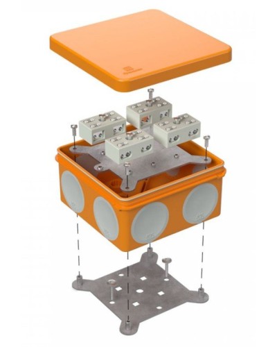 Коробка огнестойкая 100х100х50 (60-0300-FR6.0-4-8-Р Е15-Е60). Коробка огнестойкая для открытой установки. Промрукав в Камышине