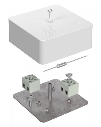 Коробка огнестойкая 75х75х30 (40-0450-FR6.0-4-П). Коробка огнестойкая для открытой установки. Промрукав в Камышине