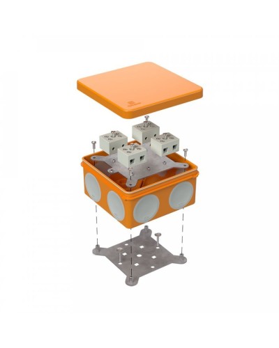 Коробка огнестойкая 100х100х50 (60-0300-FR10.0-8). Коробка огнестойкая для открытой установки. Промрукав в Камышине