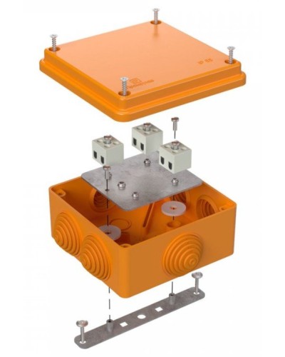 Коробка огнестойкая 100х100х50 (40-0300-FR2.5-6). Коробка огнестойкая для открытой установки. Промрукав в Камышине