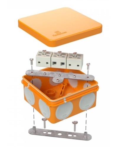 Коробка огнестойкая 60-0210-FR6.0-6 Е15-Е120 80х80х40. Коробка огнестойкая для открытой установки. Промрукав в Камышине