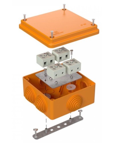 Коробка огнестойкая 100х100х50 для о/п (40-0300-FR2.5-8). Коробка огнестойкая для открытой установки. Промрукав в Камышине