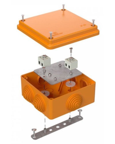 Коробка огнестойкая 100х100х50 (40-0300-FR1.5-4). Коробка огнестойкая для открытой установки. Промрукав в Камышине