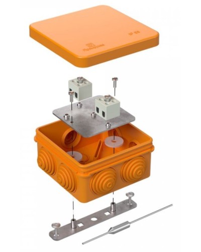 Коробка огнестойкая 80х80х40 (40-0210-FR2.5-4-П). Коробка огнестойкая для открытой установки. Промрукав в Камышине