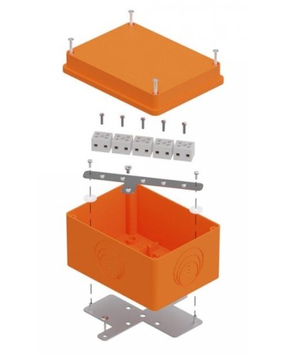 Коробка огнестойкая 150х110х90 E15-E120 для о/п (40-0351-FR2.5-10). Коробка огнестойкая для открытой установки. Промрукав в Камышине