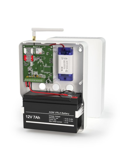 Контакт GSM-14А v.3 (в корпусе под АКБ 1,2-7 Ач с БРП 12V 1А). Панель охранная радиоканальная. Ритм в Камышине