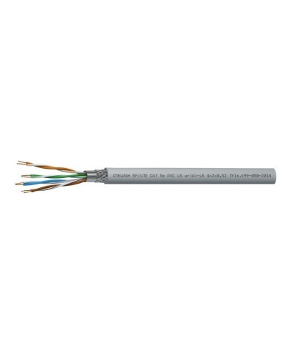 СПЕЦЛАН SF/UTP Cat 5e PVC LSнг(А)-LS 2х2х0,52. Кабель «витая пара» (LAN) для структурированных систем связи. Спецкабель в Камышине