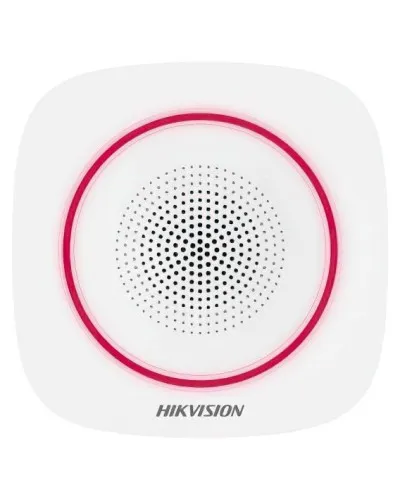 DS-PS1-II-WE(RU) Red Indicator. Оповещатель свето-звуковой радиоканальный. AX PRO Hikvision в Камышине