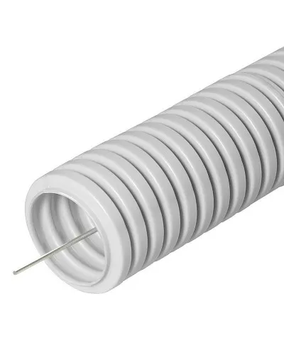 FCPL-32-PVC-025-1-GY (11230c): Труба гофрированная гибкая, лёгкая с протяжкой в Камышине