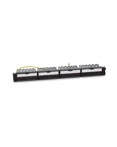 PL-24-KJ-RJ45-Cat.6a-SH-180T (11834c): Патч-панель 19" (1U), 24 порта RJ-45, категория 6a, полностью экранированная в Камышине