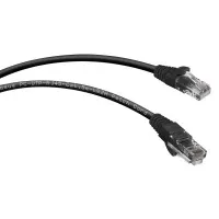 PC-UTP-RJ45-Cat.6-0.5m-BK (8662c), чёрный. Патч-корд медный. CABEUS