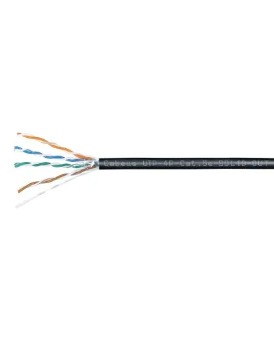 UTP-4P-Cat.5e-SOLID-OUT-LSZH-UV (7172c). Кабель «витая пара» (LAN) для структурированных систем связи. CABEUS в Камышине